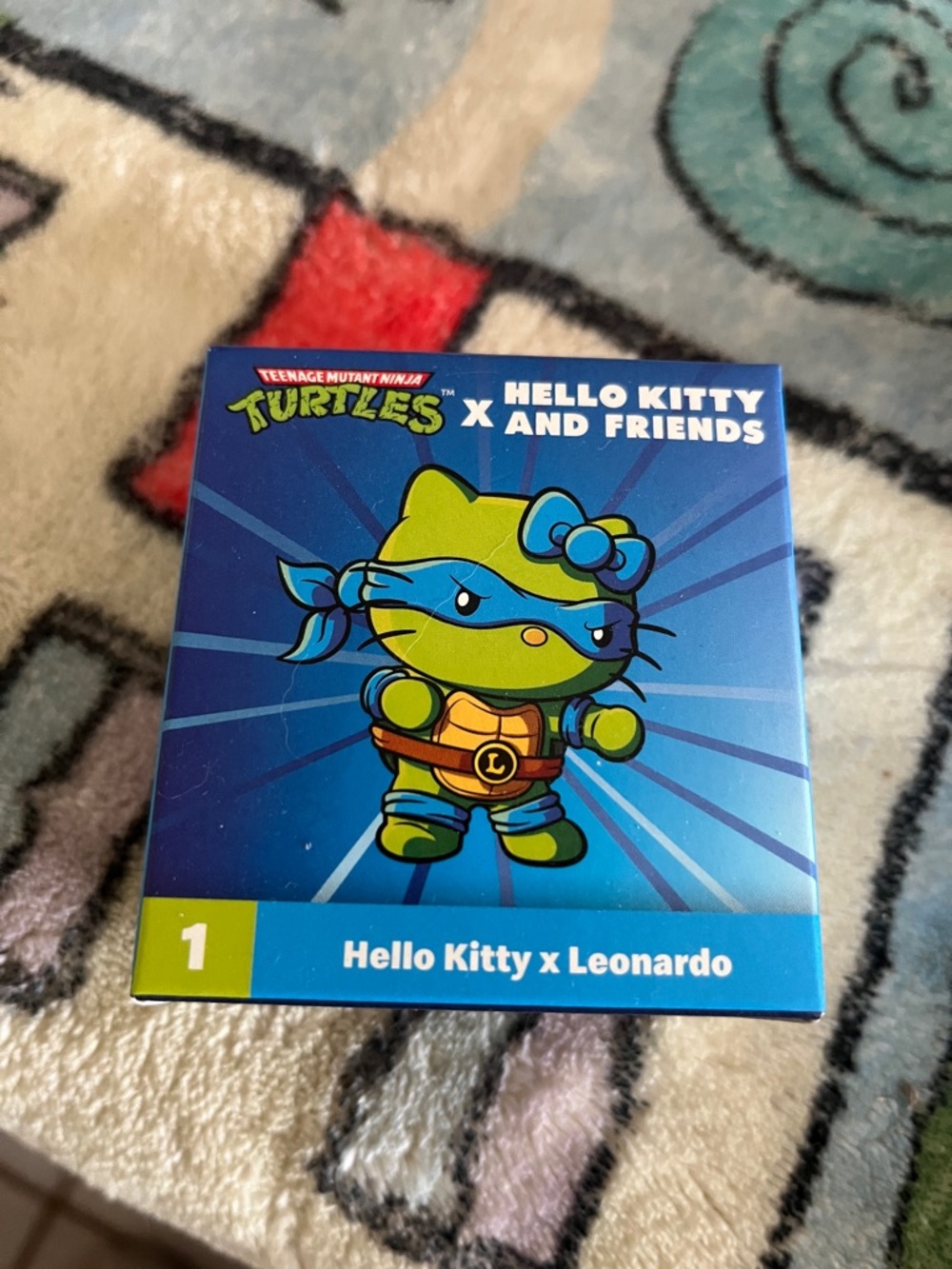 #1 Hello Kitty x Leonardo Collectible Box - Blue Green Design Happy Meal
